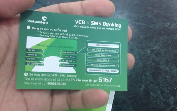 Giải đáp cách đăng ký sms banking Vietcombank mới nhất 1